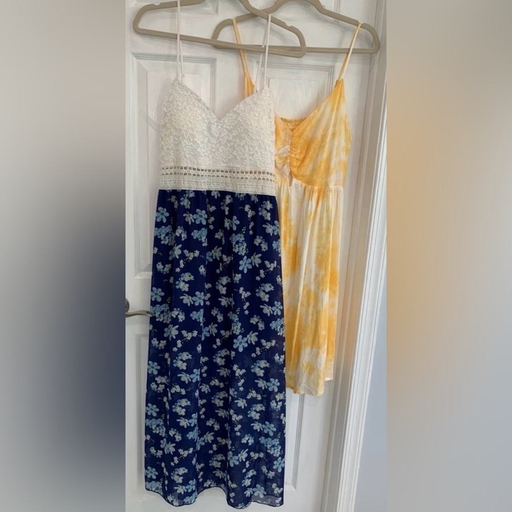 Bundle of 2 dresses- Charlotte Russe Maxi Dress  and yellow dress